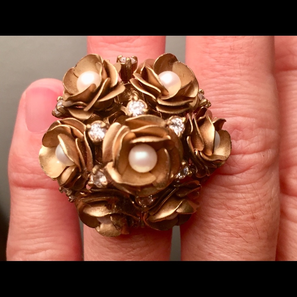 Juicy Couture Cocktail RING size 5-6, Adjustable